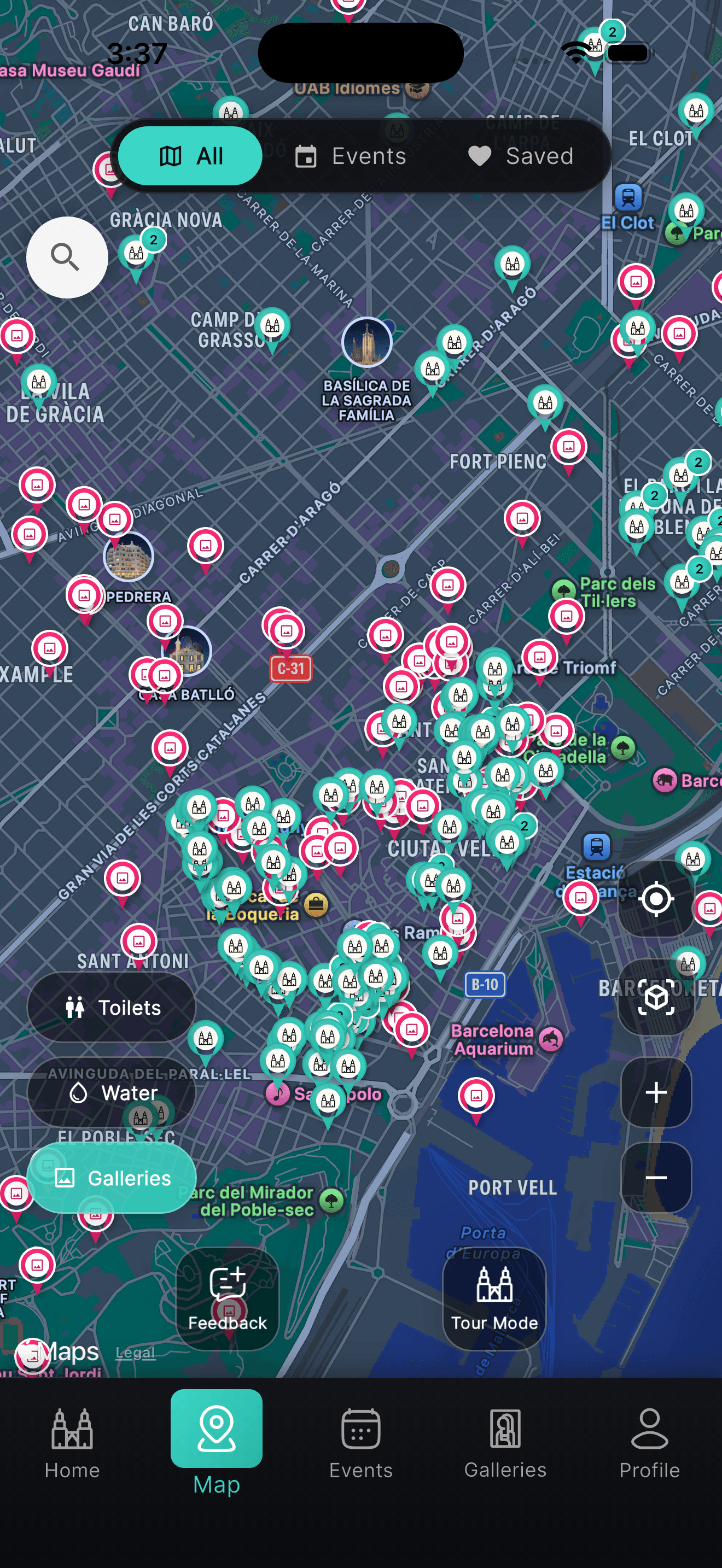 Barcelona ArtWalk — Interactive map